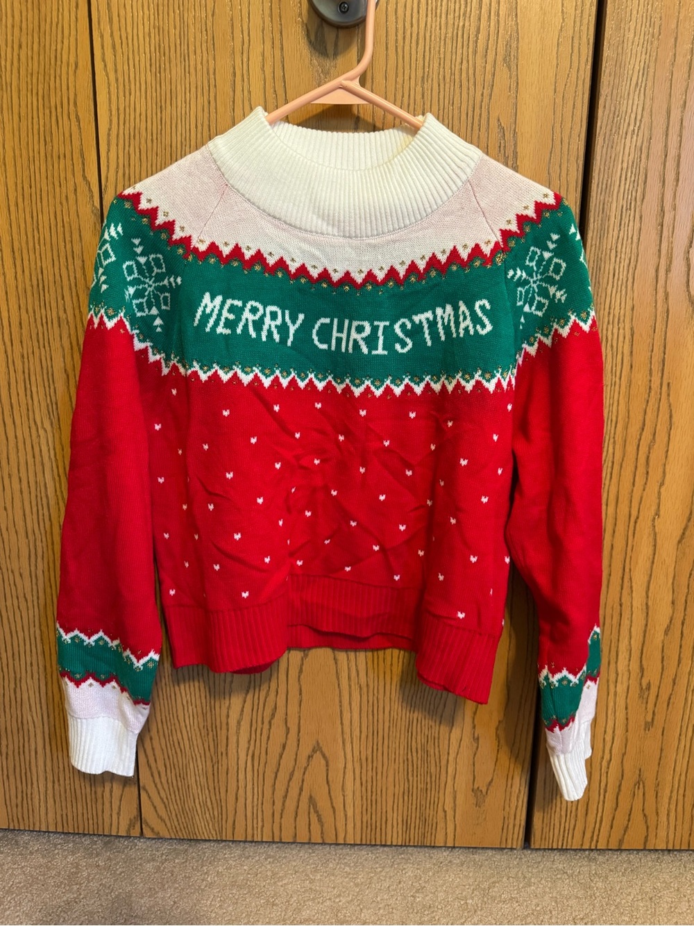 Merry Christmas Red Green White Holiday Sweater Christmas Sweater